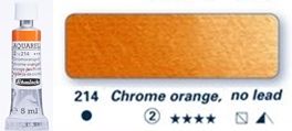 Farba akwarelowa Horadam Schmincke tubka 5 ml nr 214 Chrome orange, no lead